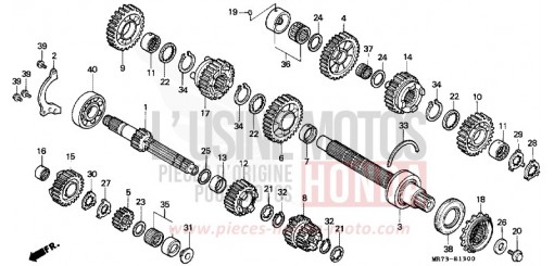 BOITE DE VITESSES VFR750RK de 1989
